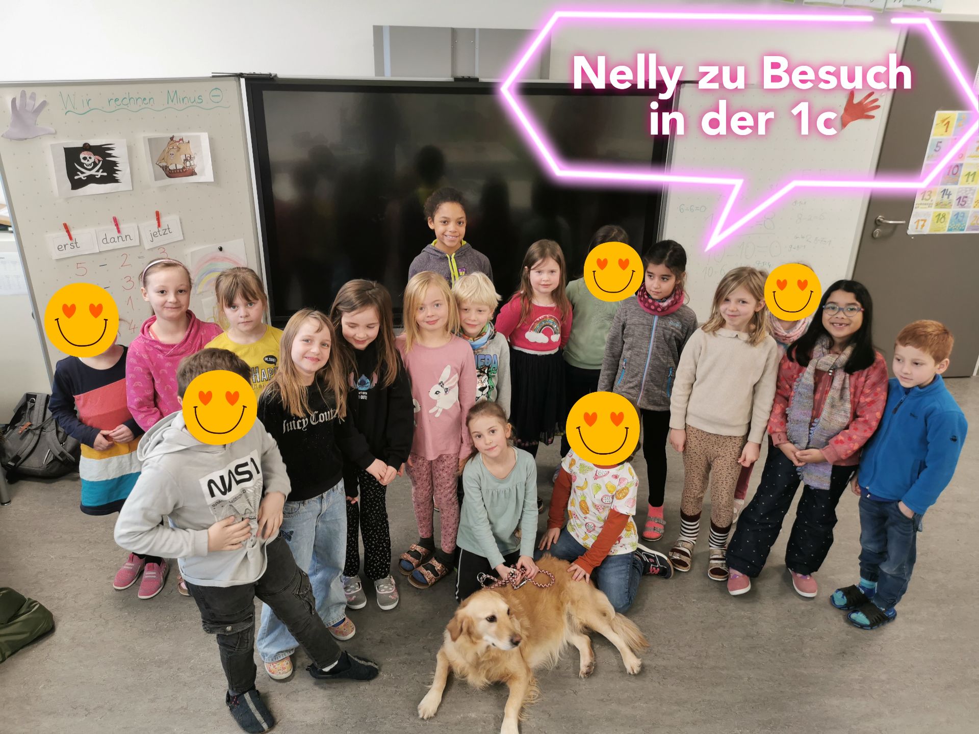 Nelly zu Besuch in der Klasse 1c