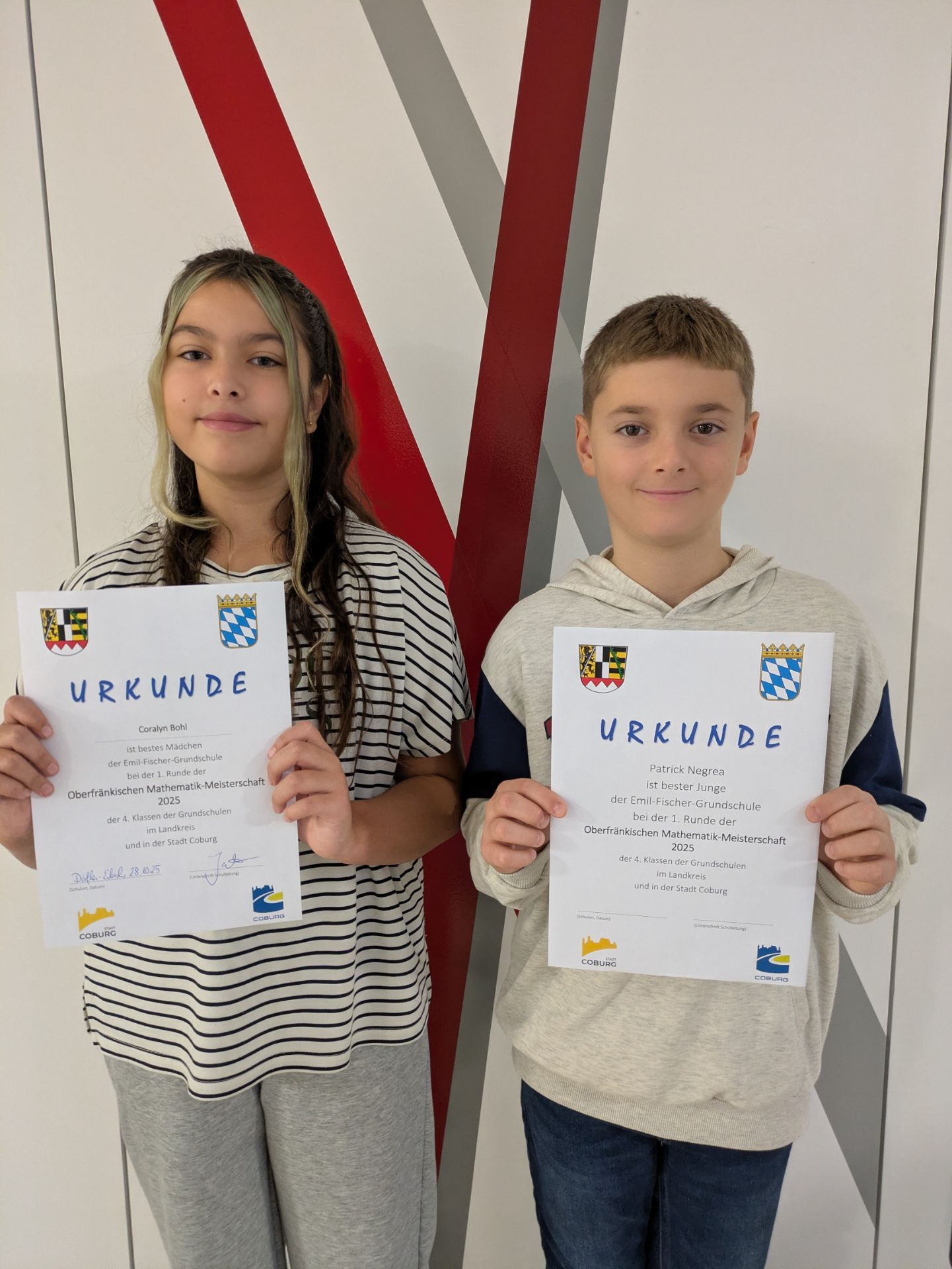 1. Runde der Oberfränkischen Mathematikmeisterschaften an der Emil-Fischer Grundschule